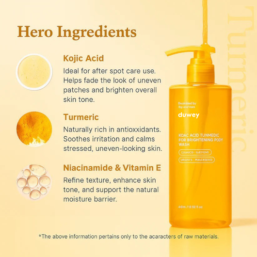 duwey™ Turmeric Kojic Acid Body Wash